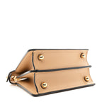 Shiny Nappa Petite Peekaboo I SEE U Satchel Miele Scuro