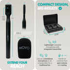 Movo WMX-2-C-DUO USB-C Dual Wireless Mics w Handle