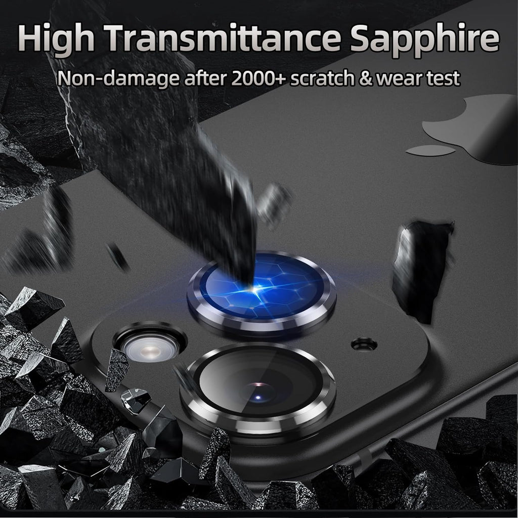 SAHARA - ZeroDamage HD Flexible Glass Camera Lens Protector (2-Pack) - iPhone 15 and 15 Plus