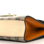 GG Supreme Monogram Calfskin Small Padlock Shoulder Bag Beige Mystic White Sun Oil