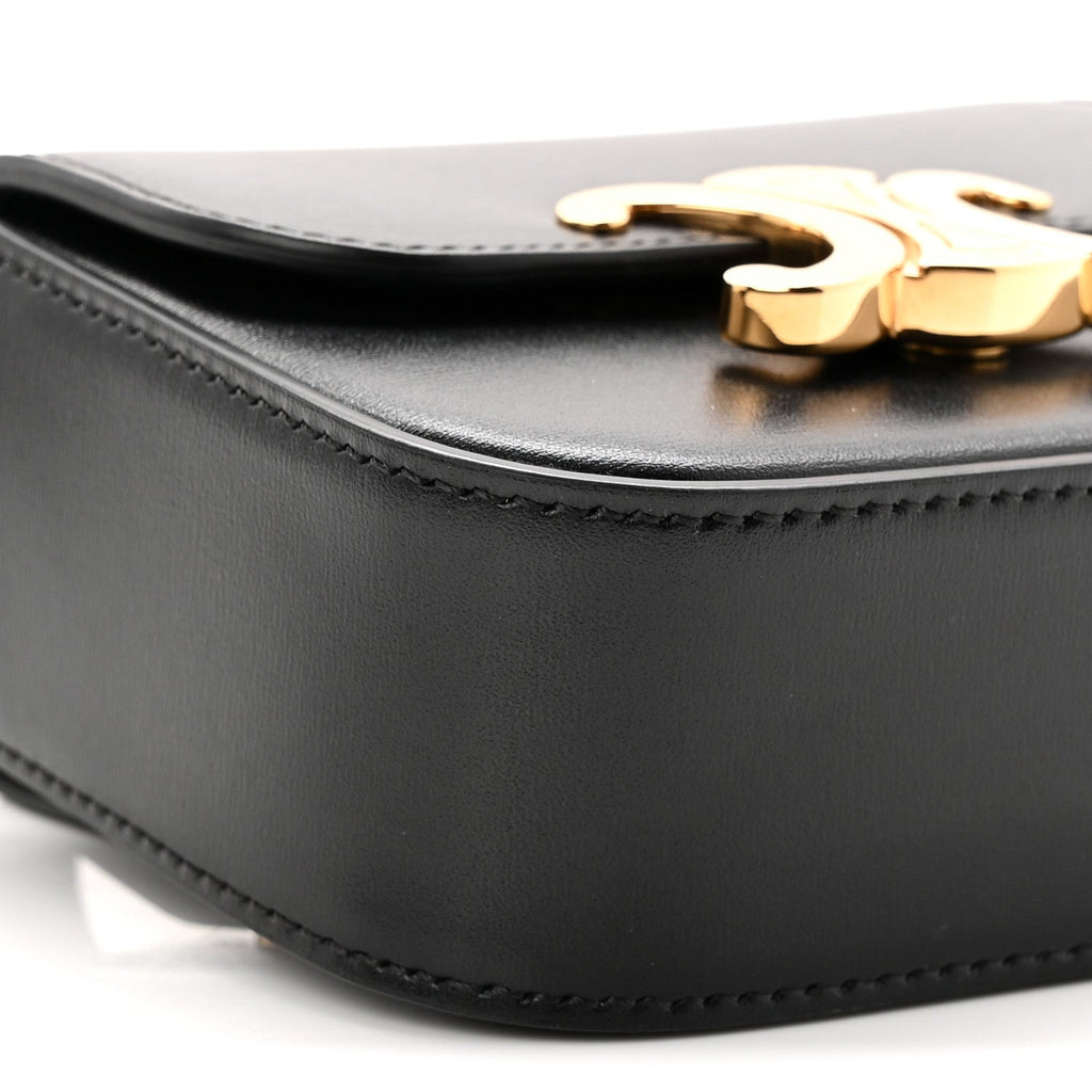 Shiny Calfskin Mini Claude Belt Bag 75 30 Black