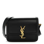 Smooth Calfskin Small Solferino Satchel Black