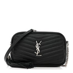 Grain De Poudre Matelasse Monogram Mini Lou Camera Bag Black