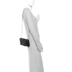 Lambskin Quilted Monogram Mini Nolita Black