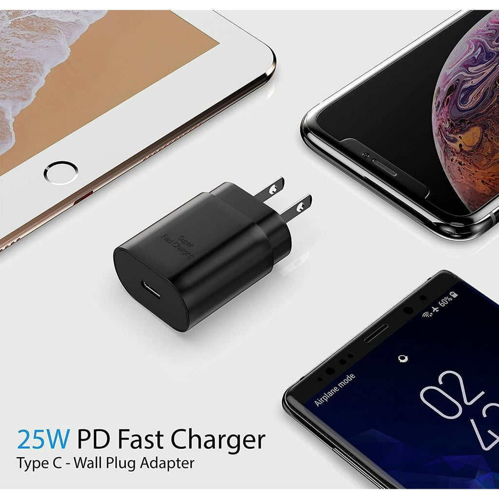 Entronix 25W USB-C Wall Charger - 2-Pack Fast Charging Adapter for iPhone, Pixel, and Galaxy
