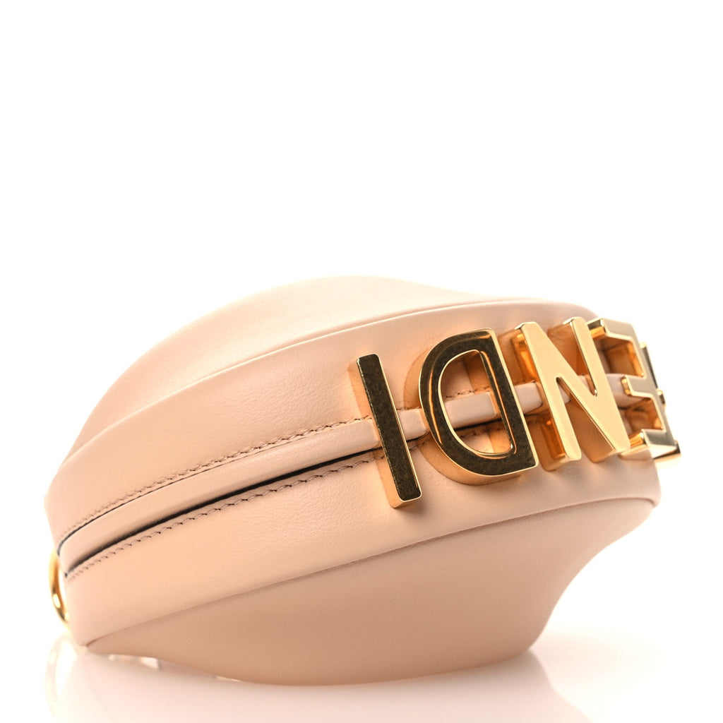 Vitello Grace Matte Nano Fendigraphy Hobo Charm Light Rose