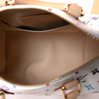 LV X TM Monogram Multicolor Speedy Bandouliere 25 White