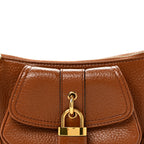 Grained Calfskin The 99 Shoulder Bag Clay Brown