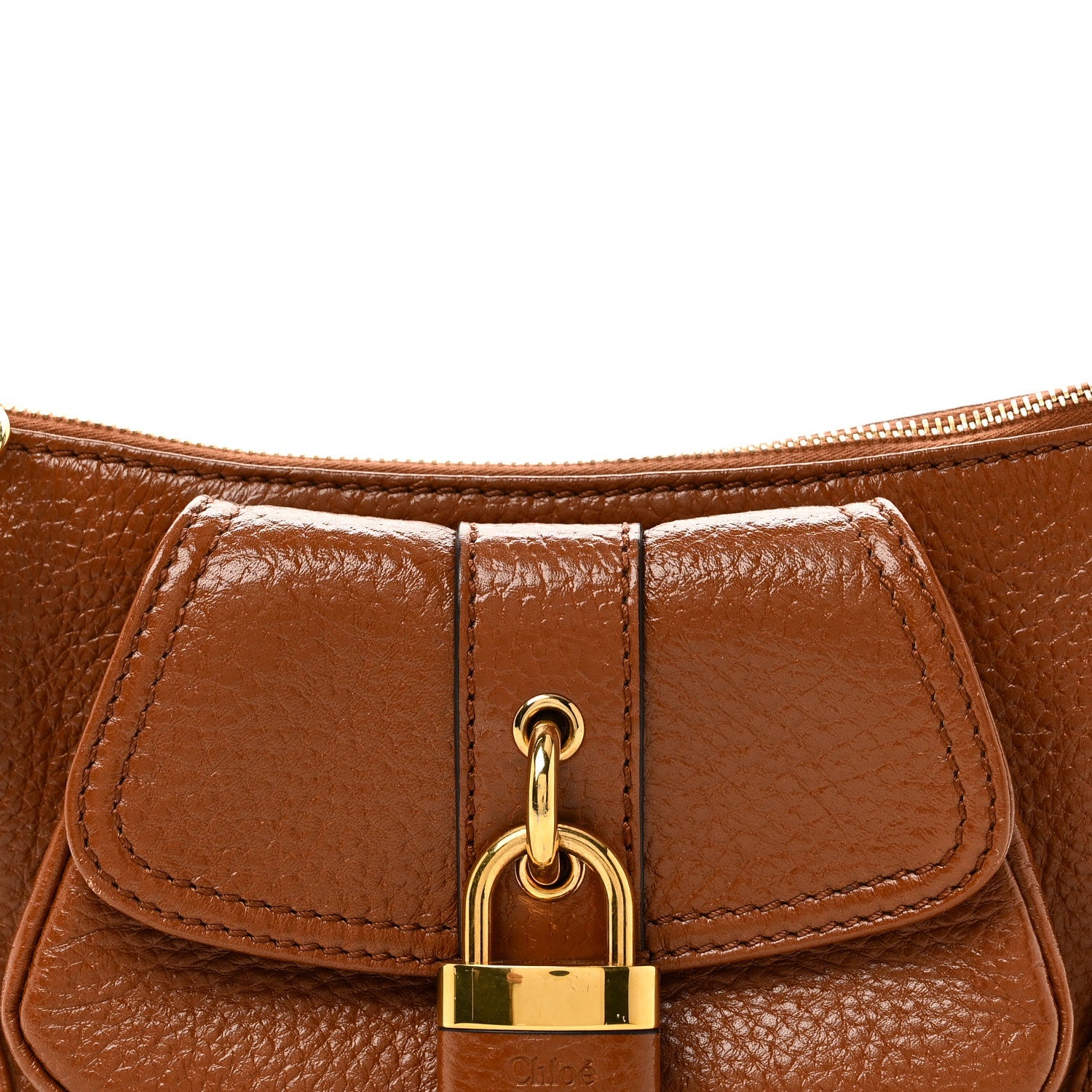 Grained Calfskin The 99 Shoulder Bag Clay Brown