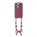 Cordée Cases Burgundy Bow Phone Wristlet Set