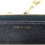 Caviar Quilted Golden Class Wallet On Chain WOC Navy