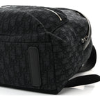 Oblique Calfskin Rider Backpack Black