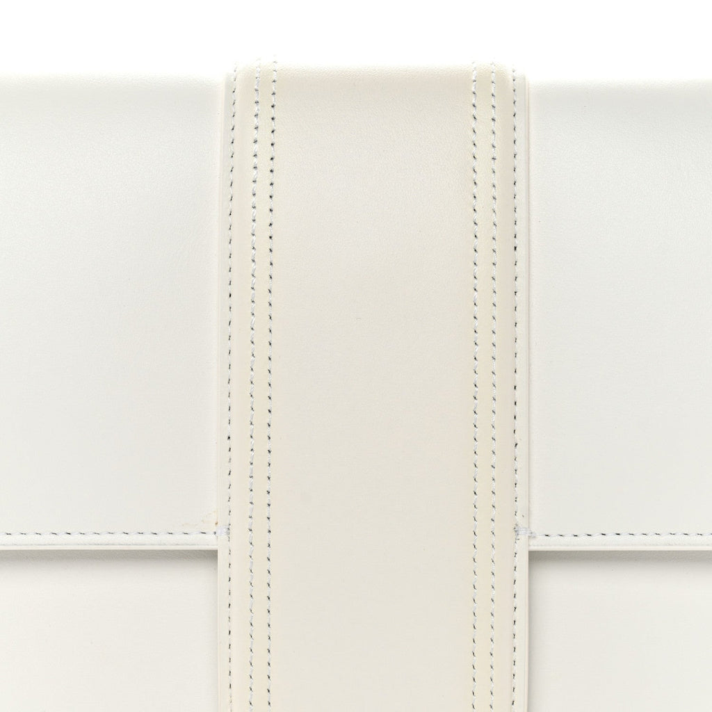 Smooth Calfskin Long Le Grand Bambino Clutch White