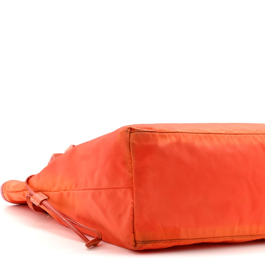 Tessuto Nylon Saffiano Tote Papaya Ibisco