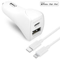 20W USB-C PD+12W USB Car Charger