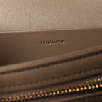 Shiny Calfskin Medium Triomphe Smoked Brown