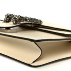 Textured Calfskin Crystal Mini Dionysus Shoulder Bag Mystic White