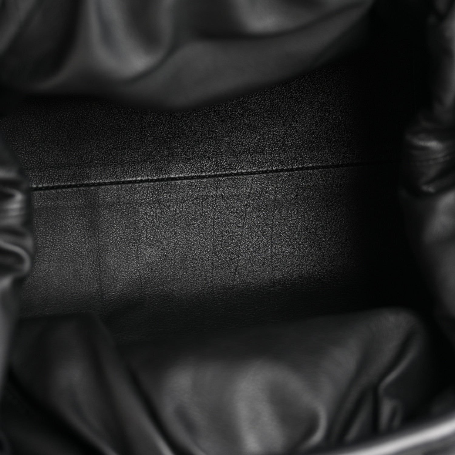 Smooth Butter Calf The Pouch Oversized Clutch Black