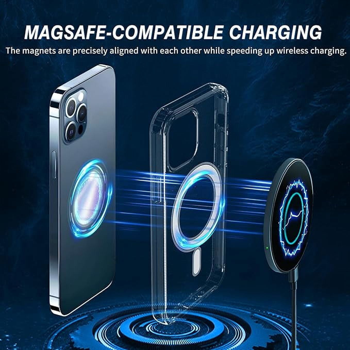 Entronix [Magnetic] Case Compatible with iPhone XR - [Hard Back] Slim Clear
