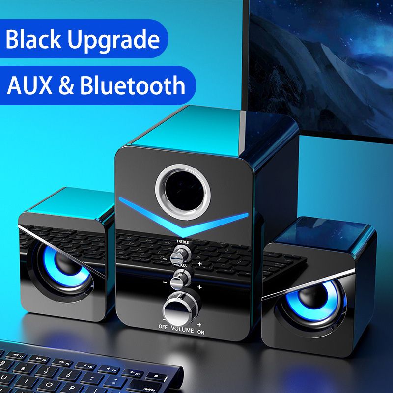 Home Theater System Caixa De Som PC Bass Subwoofer  Speaker Computer Speakers Music Boombox Desktop Laptop Altavoces TV - No Bluetooth