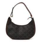 Triomphe Canvas Calfskin Ava Shoulder Bag Tan