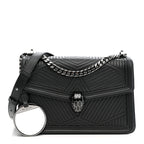 Quilted Nappa Smooth Calfskin Serpenti Forever Diamond Blast Shoulder Bag Black