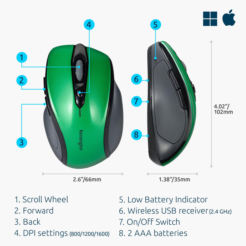 Pro Fit Mid-Size Wireless Mouse -
