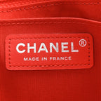 Silk Chain Printed Medium Single Flap Red