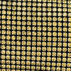 Mesh Crystal Rhinestone Mini Heiress Pouch Porcelain