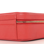Caviar Quilted Medium CC Filigree Vanity Case Red