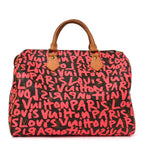Monogram Graffiti Speedy 30 Fuchsia