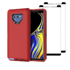 Entronix Bundle Compatible with Galaxy Note 9 - Heavy Duty Case & 2 Clear Screen Protectors