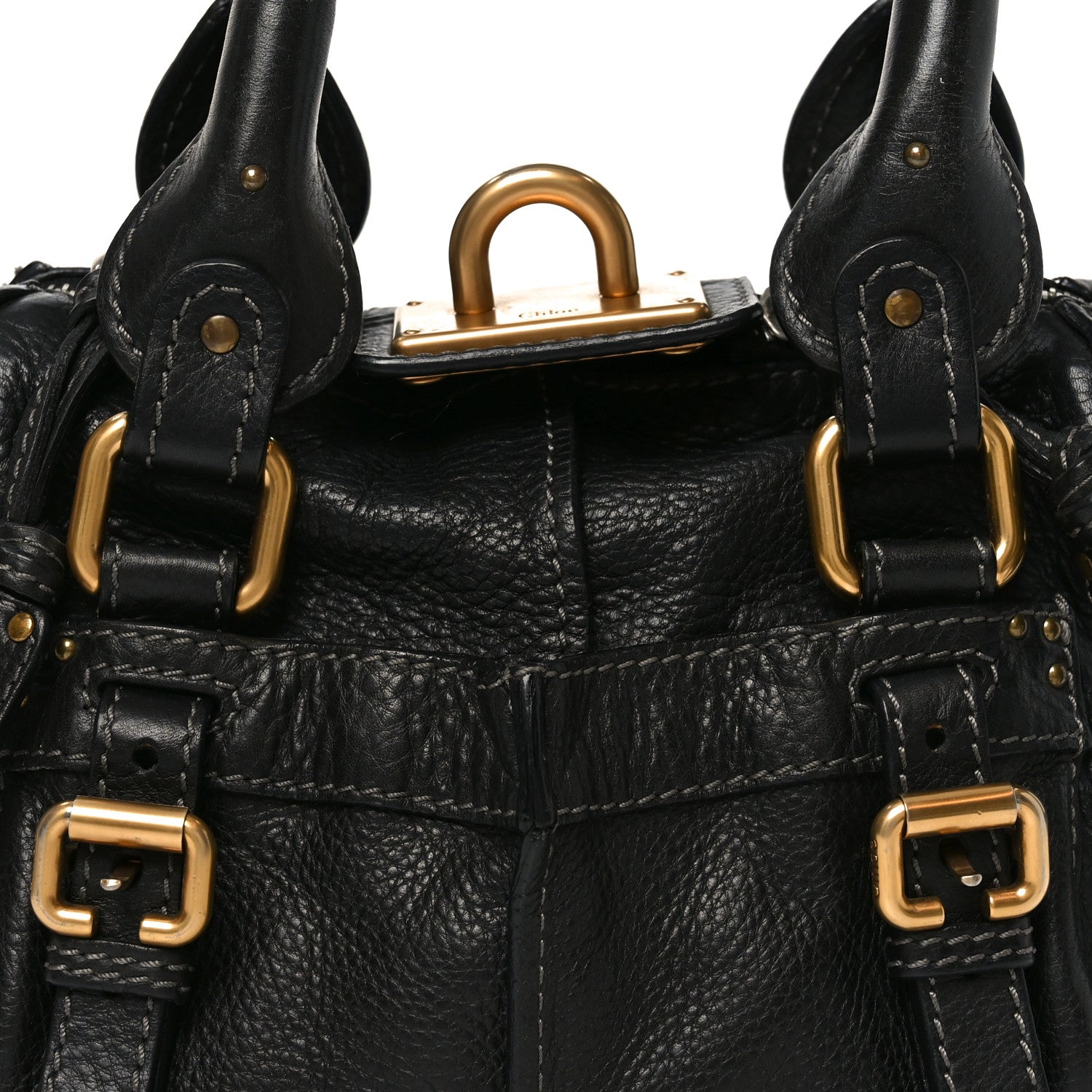 Calfskin Paddington Small Shoulder Bag Black