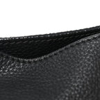 Pebbled Calfskin Large Rockstud Flip-Lock Messenger Bag Black