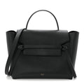 Grained Calfskin Mini Belt Bag Black