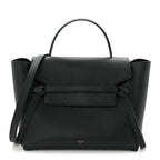 Grained Calfskin Mini Belt Bag Black