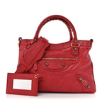 Agneau Giant 12 Rose Gold Hardware Town Rouge Coquelicot