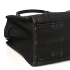 Cotton Canvas Small The Traveler Tote Bag Black