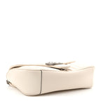 Calfskin Matelasse Aria Small GG Marmont Shoulder Bag Mystic White