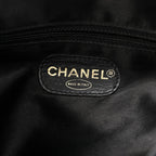Lambskin Quilted Flap Shoulder Bag Black