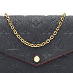 Empreinte Pochette Felicie Chain Wallet Marine Rouge