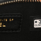 Velvet Crystal Quilted Chain Hobo Black