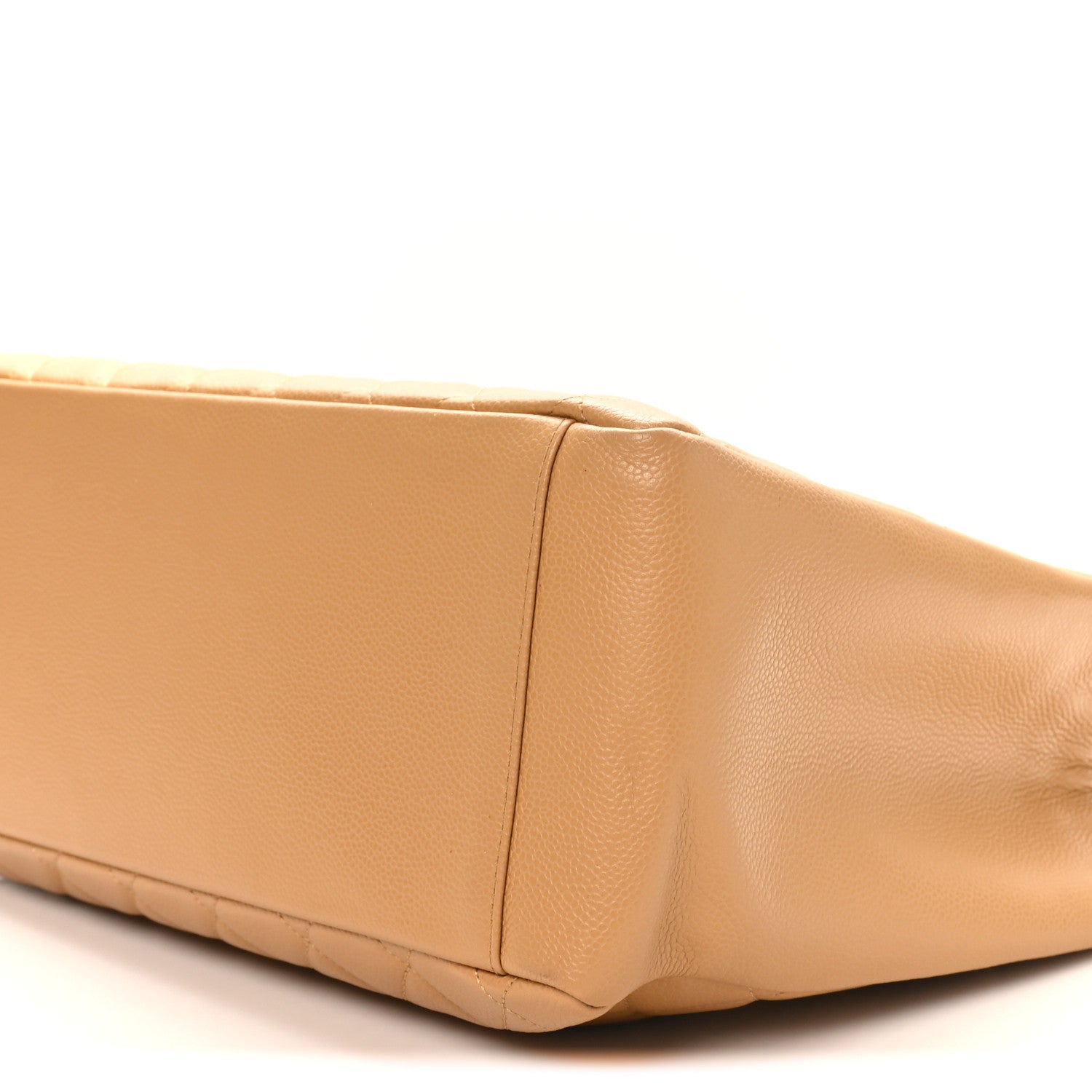 Caviar Quilted Grand Shopping Tote GST Beige
