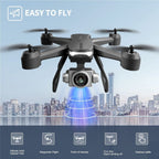 4DRC V14 RC Drone WIFI FPV 4K HD Wide Angle Dual Camera Quadcopter Portable With Bag ,3 Batteries Drone For Beginner,Headless Mode,Gesture Photo - 3 Batteries