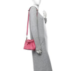 Calfskin Star Studded Bon Bon Bucket Bag Candy Pink