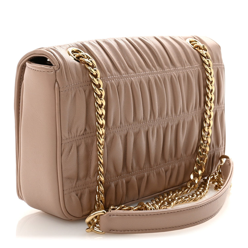 Nappa Gaufre Flap Cipria