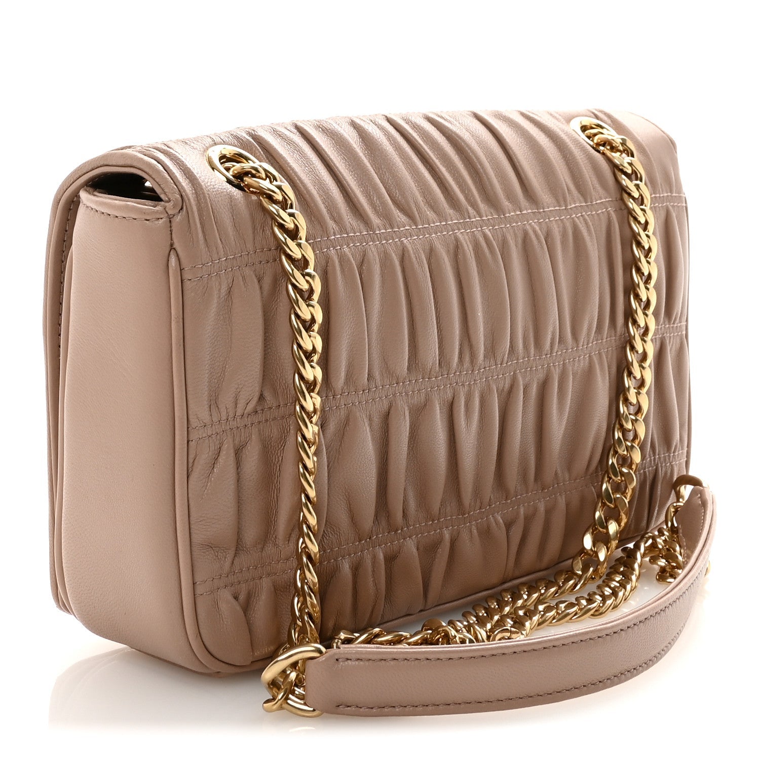 Nappa Gaufre Flap Cipria