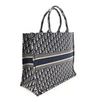 Oblique Large Book Tote Blue Multicolor
