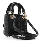 Lambskin Cannage Micro Lady Dior Black
