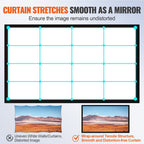 Big 155" Diagonal 16:9 HD Projector Screen Home Theater Outdoor Use